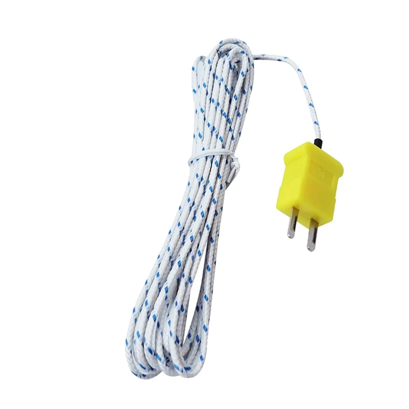 TOP 10Pcs 3Meters K Type Mini-Connector Thermocouple Temperature Probe Sensor -50-350°C Temperature Sensing Line
