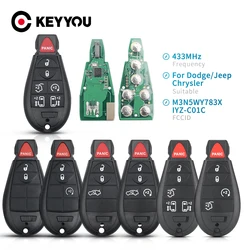 KEYYOU 433Mhz 7941 Remote Car Key M3N5WY783X For Chrysler Town & Country Jeep Grand Cherokee Dodge Caravan Journey IYZ-C01C