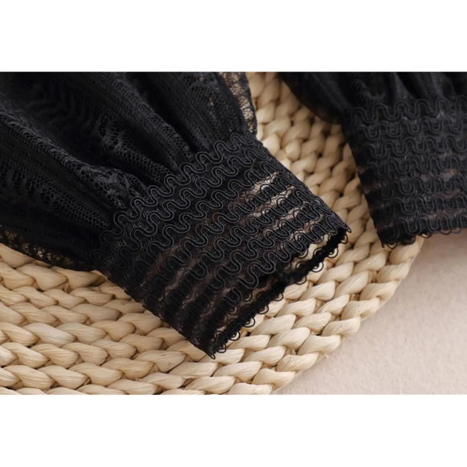 الأكمام الدانتيل Ruched الأكمام الأصفاد المعصم الأصفاد الدانتيل الأنيقة الموضة