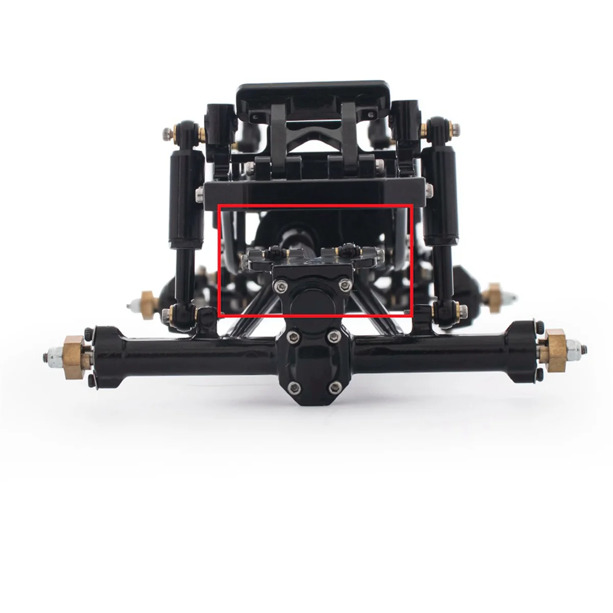 YSUN-4X Metal Rear Axle Truss Upper Link Mount Base For Axial SCX24 90081 C10 1/24 RC Crawler Car Upgrade Parts Accessories,3