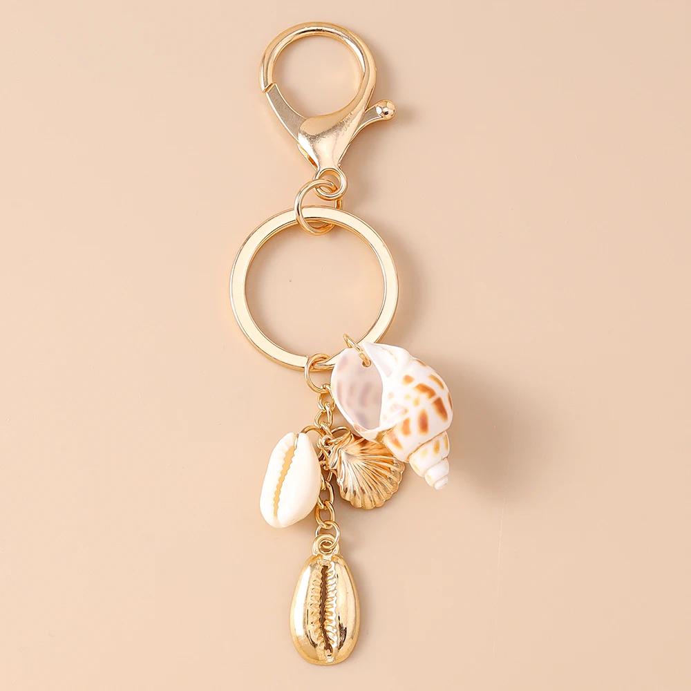 Aihua Bohemia Sommer Strand Niedlicher Seestern Muschel Schlüsselanhänger Schlüsselringe für Männer Frauen Handtaschenanhänger DIY Y2K Schmuck Geschenke – Detail 7