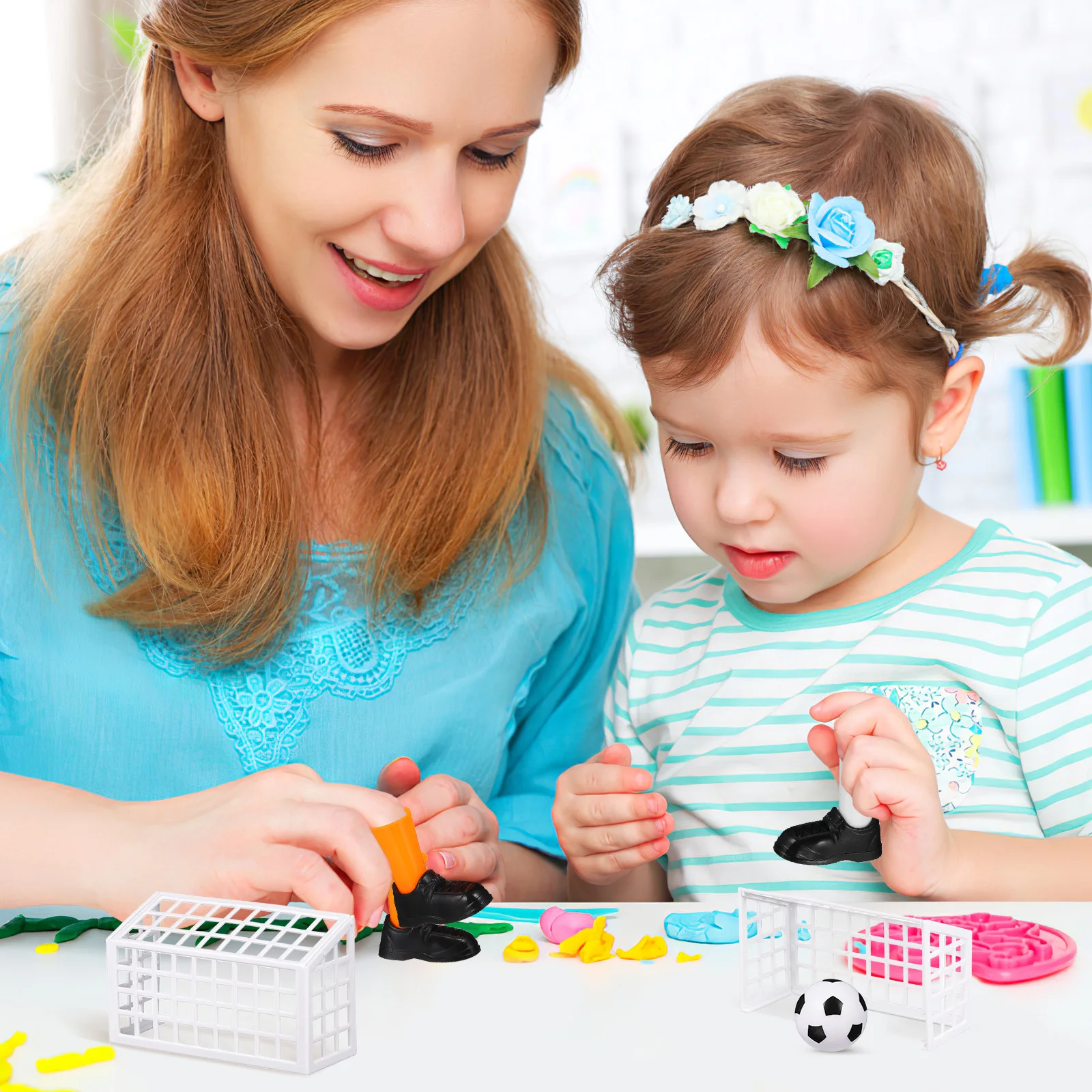 テーブルサッカーゲームセット 子供用 ミニフィンガーサッカーマッチおもちゃ ファンクラブパーティー記念品 デスクトップスポーツ玩具ギフト