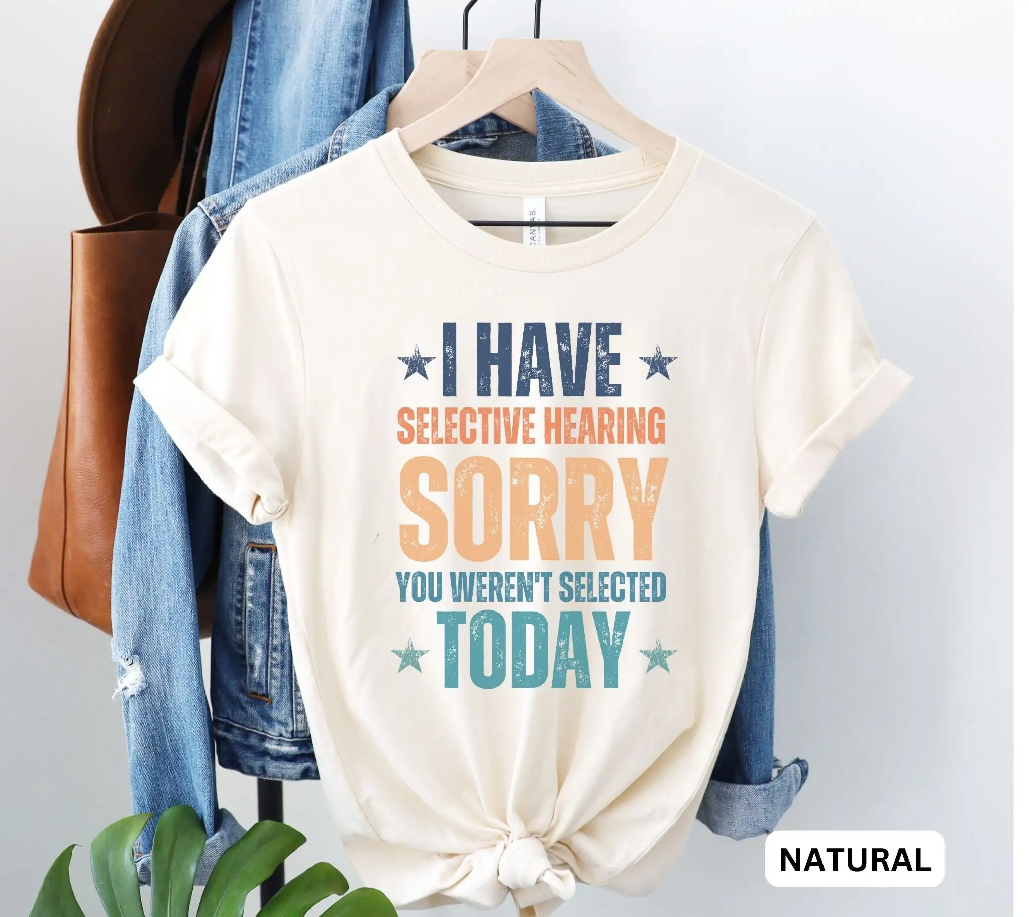 Selective Hearing T Shirt Sarcastic Funny Boyfriend For Grandpa Dad