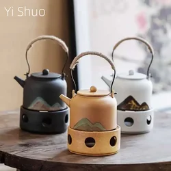 Japanese Style Warm Tea Stove Teapot Tea Set Candle Tea-Boiling Stove Scented Tea Warm Tea Small Tea Maker Tea Infuser  Tea Sets