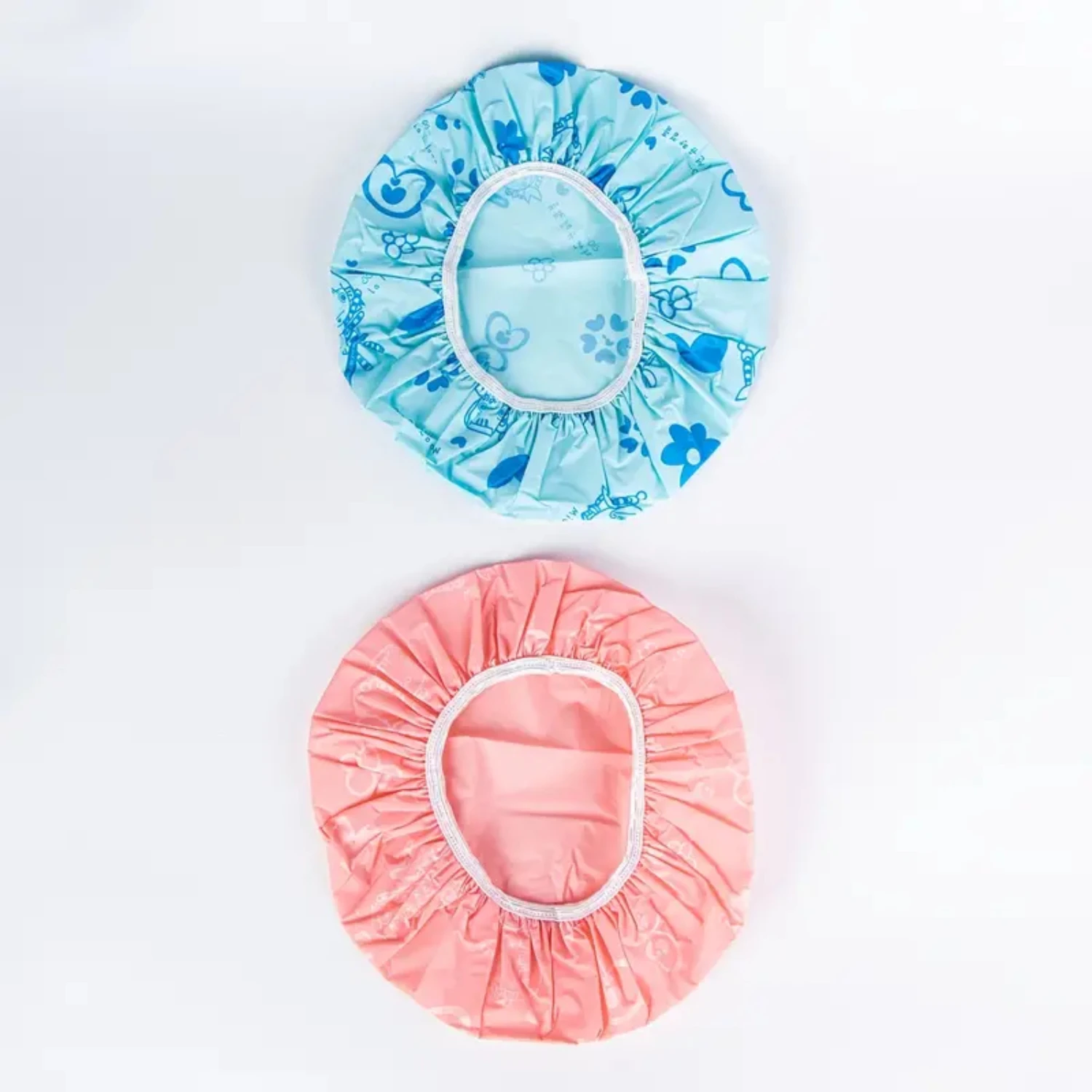 قبعة استحمام للاستحمام، شعر جديد لحماية مستلزمات الحمام، أداة غسيل بلون سادة، شريط مرن