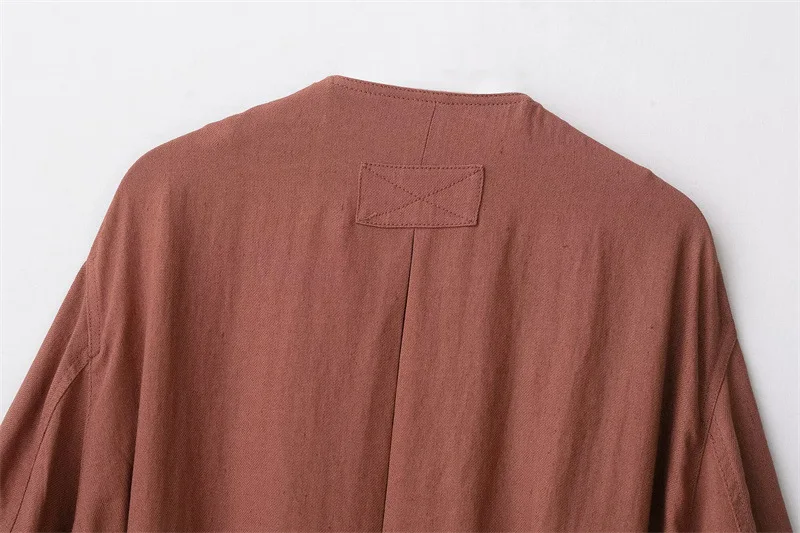 Women's Autumn Streetwear Style Coats Solid O-Neck Single-Breasted Female New Fashion Casual Long Sleeves Jackets