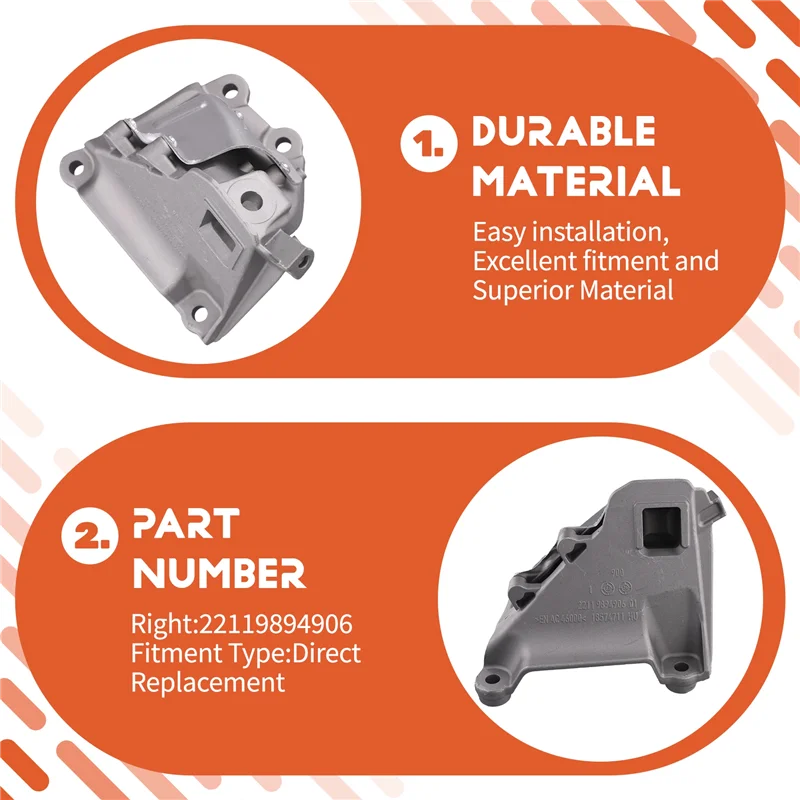 A85E-For BMW 5 Series G68 Car Engine Mounting Bracket Replacement Part 22119894905 Auto Accessories Automobile