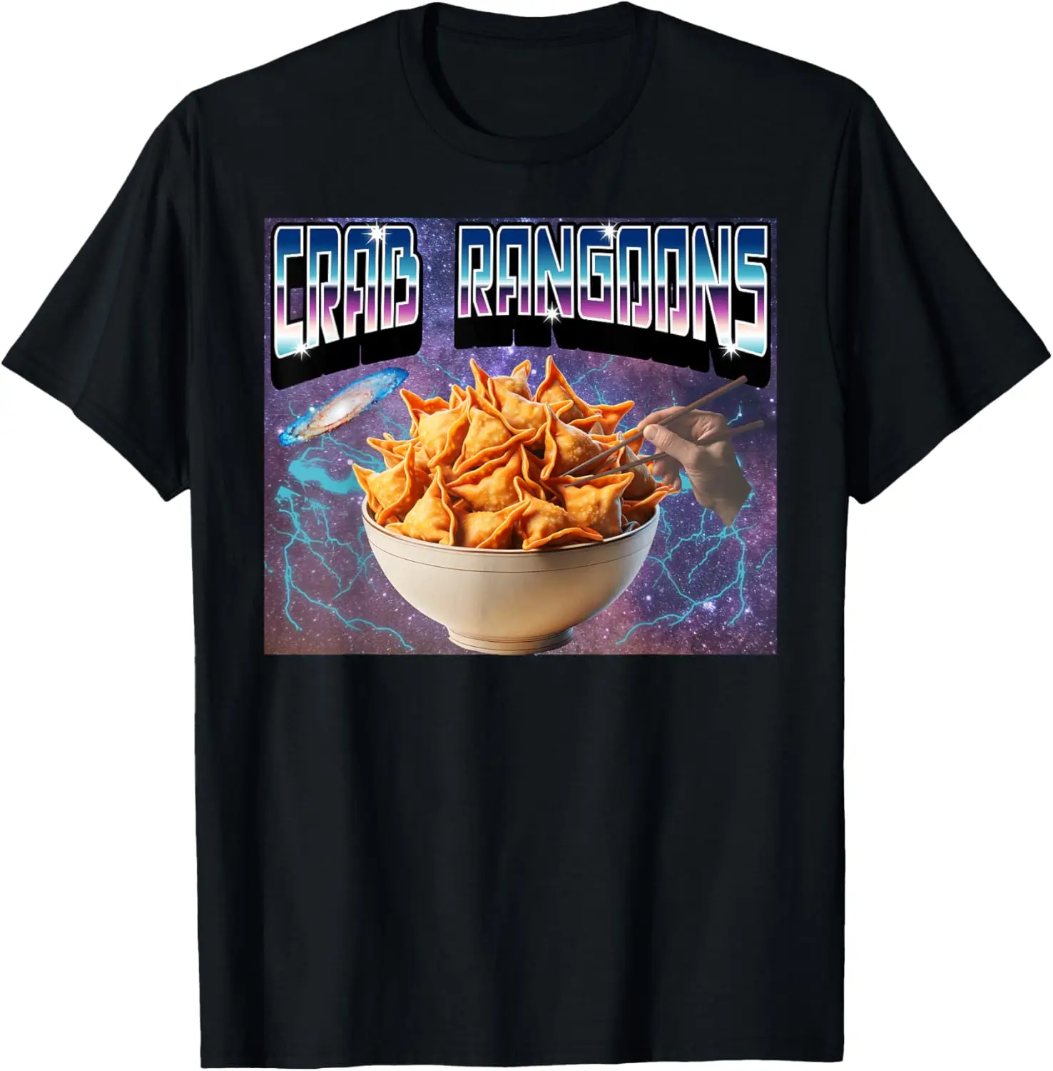 Bootleg Rap Aesthetic Goons Meme Funny Crab Rangoons 1990s T-Shirt