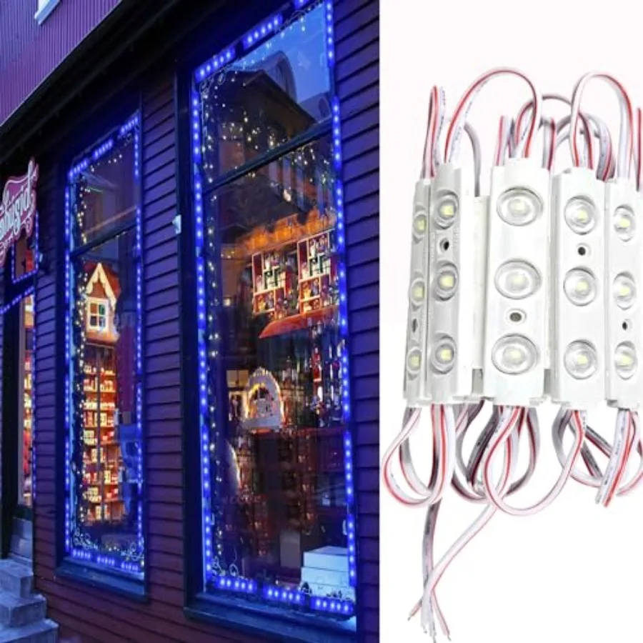 

LED Module, LED Storefront Light Window Light Box Advertising 3 LED Inflatable Light for Halloween Christmas 100PCS 49.8Ft 160L