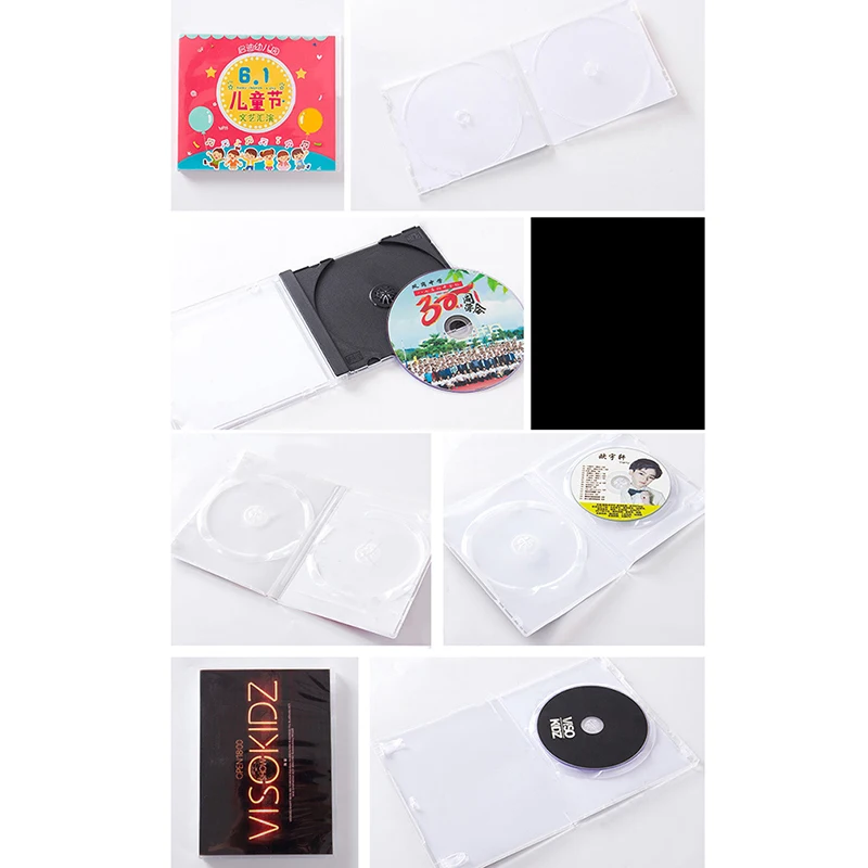 100PCS CD DVD Double Sided Cover Storage Case Plastic Bag Sleeve Envelope Provide Storage Protection For CD And DVD Disc Folder