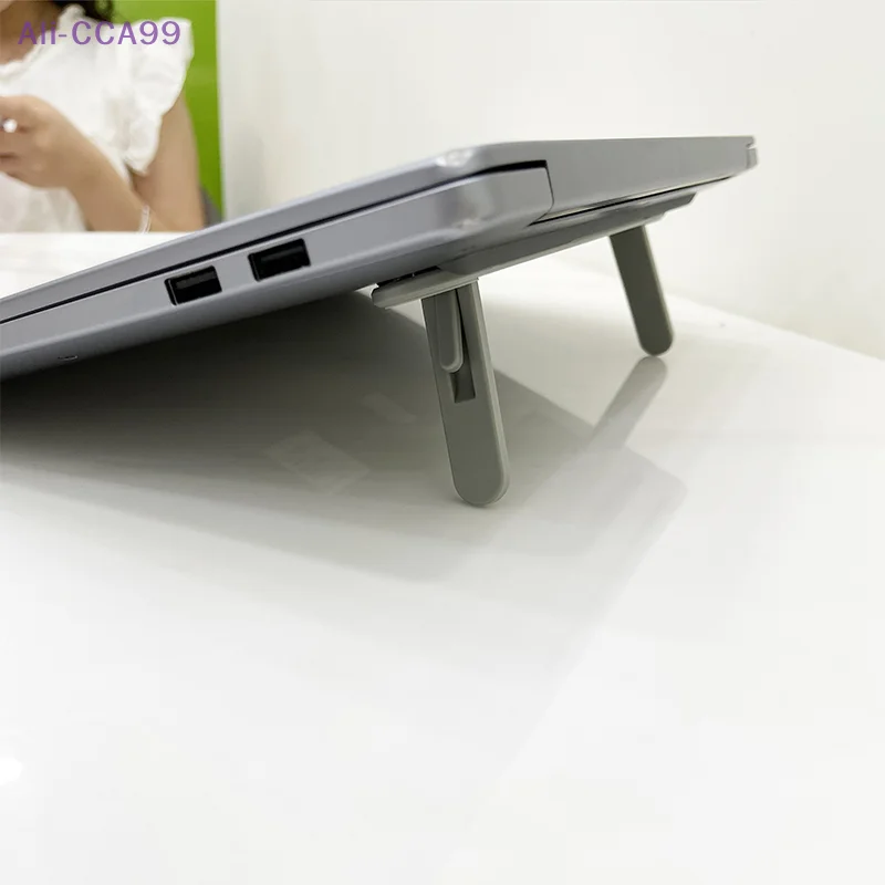 Laptop Riser Stand Two Levels Of Height Increase Adjustment For Heat Dissipation Portable Storage Folding Bracket Stands