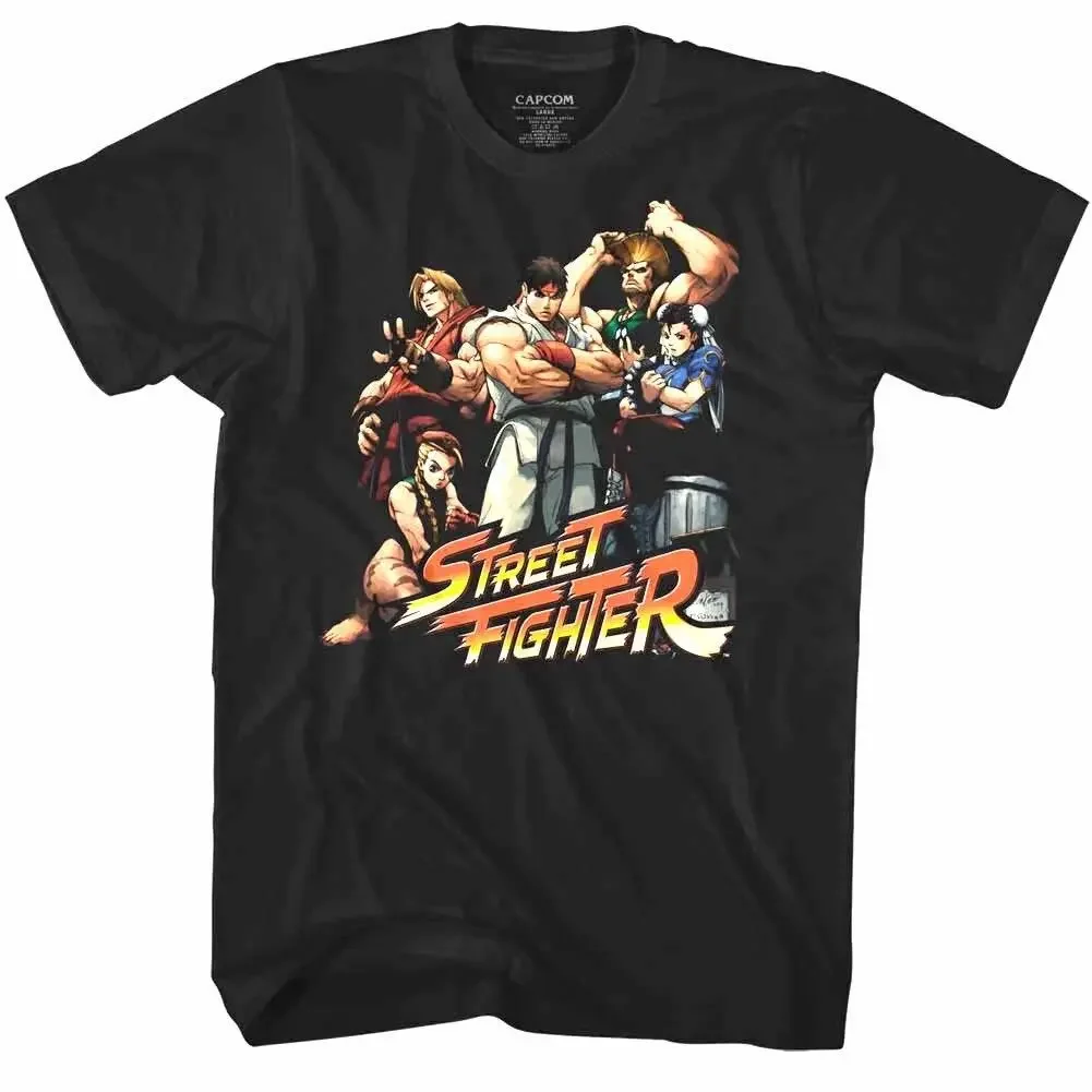 

2 Characters Men's T Shirt Cammy Guile Chun-Li Ryu Combat