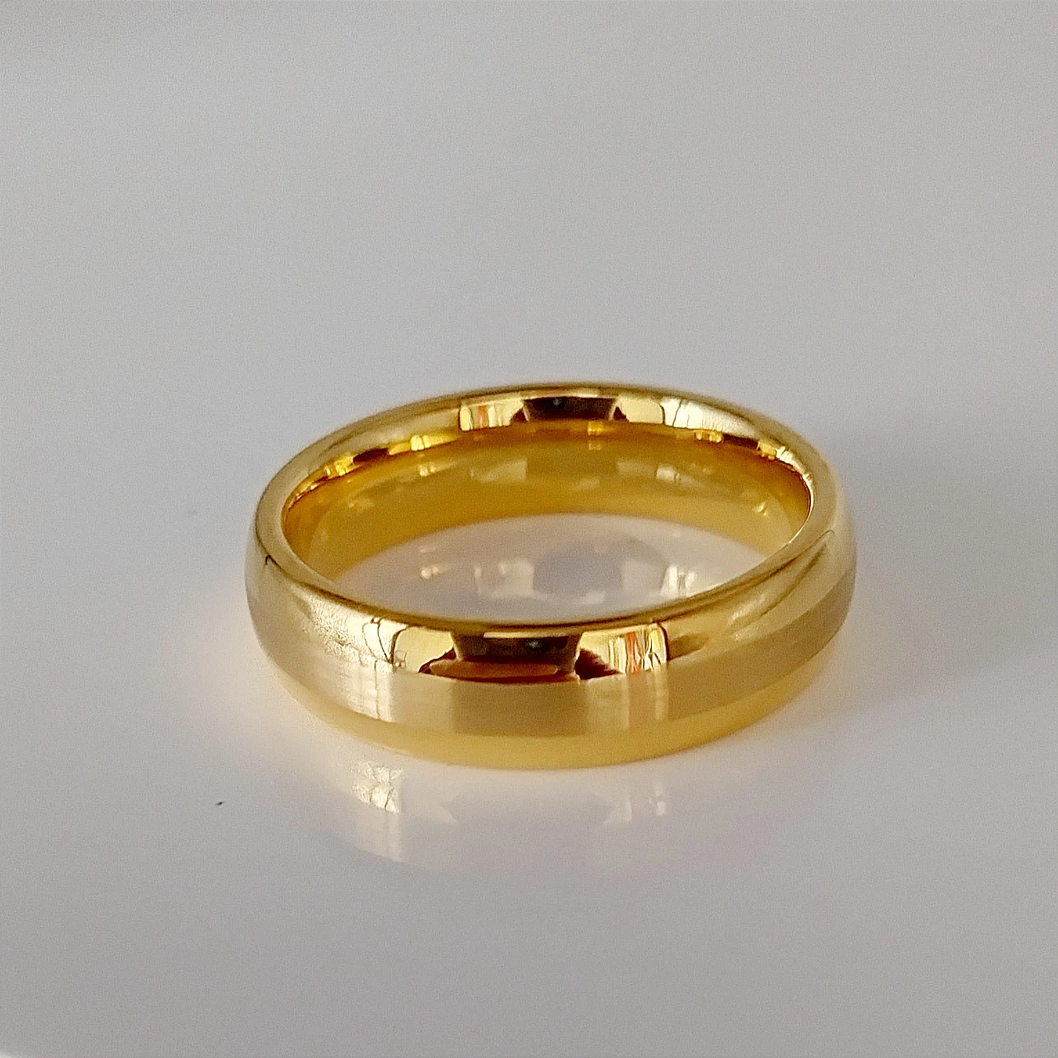 Latest High Quality 18k Gold Plated Tungsten Jewelry Anniverary Wedding Couples Rings for Men And women wholesale price