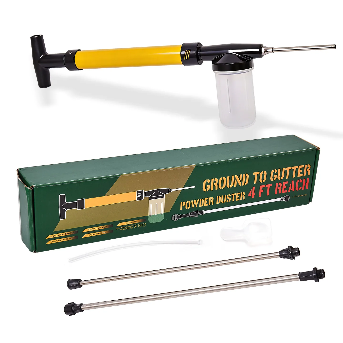 Agricultural Powder‑spray Tool, Manual Duster For Fruit Tree Pollination Pet Flea Termite Pest Control Dust Spraying Monitoring