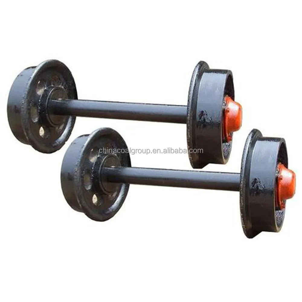 Industrial Railway and Tunnel Use Mining Cart Wheel Set with Durable Axle