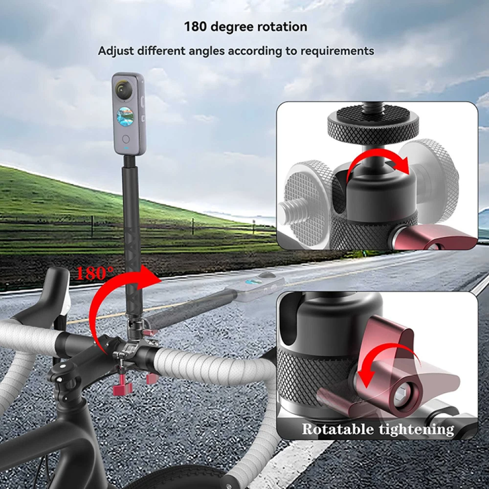 알루미늄 합금 카메라 폰 핸들바 스탠드, 핸들바용 플랫 핸들바 스탠드