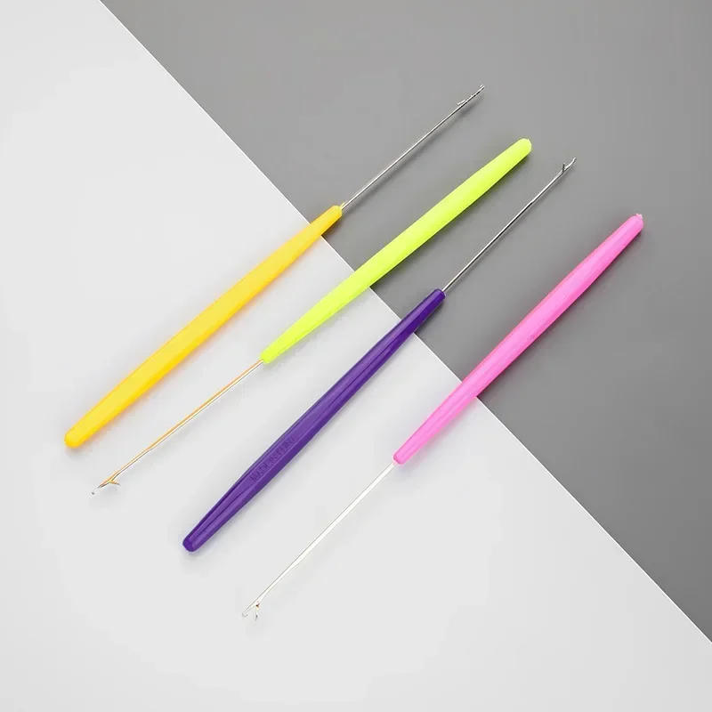 إبرة كروشيه مع اللسان الحياكة أدوات خياطة إصلاح سترة الديكور اكسسوارات الخياطة إبرة للشعر تجديل Dreadlock حبة