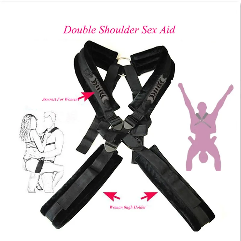 

Sex Swing Fetish Love Position Bondage Restraints BDSM Sex Toys Harness leg spreader Adult SM Slave swings Products for Couples