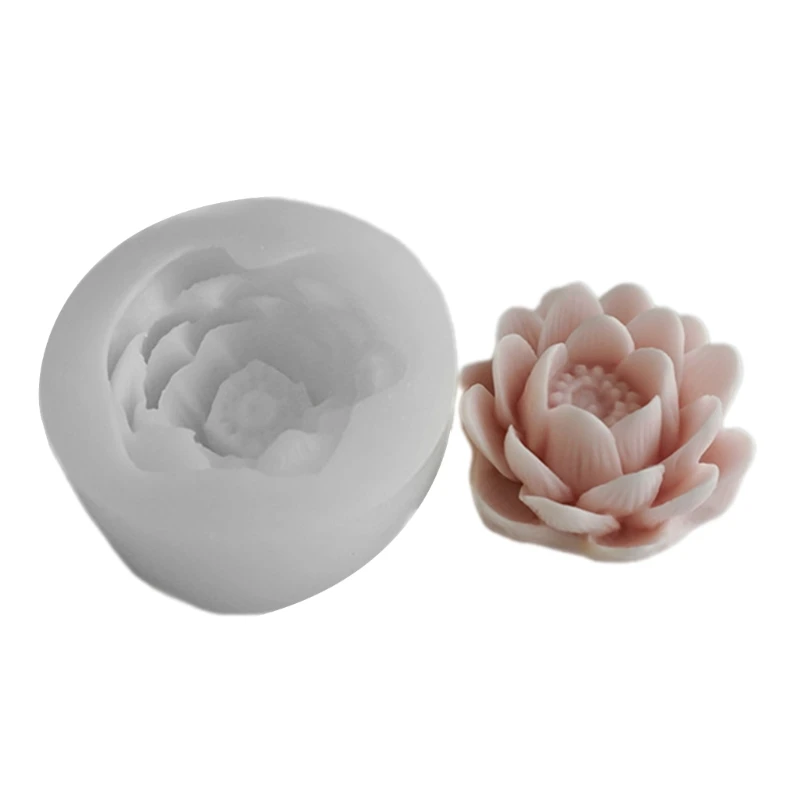 Lotusflower Handmade Craft Mold Silicone Ornament Molds for Statue