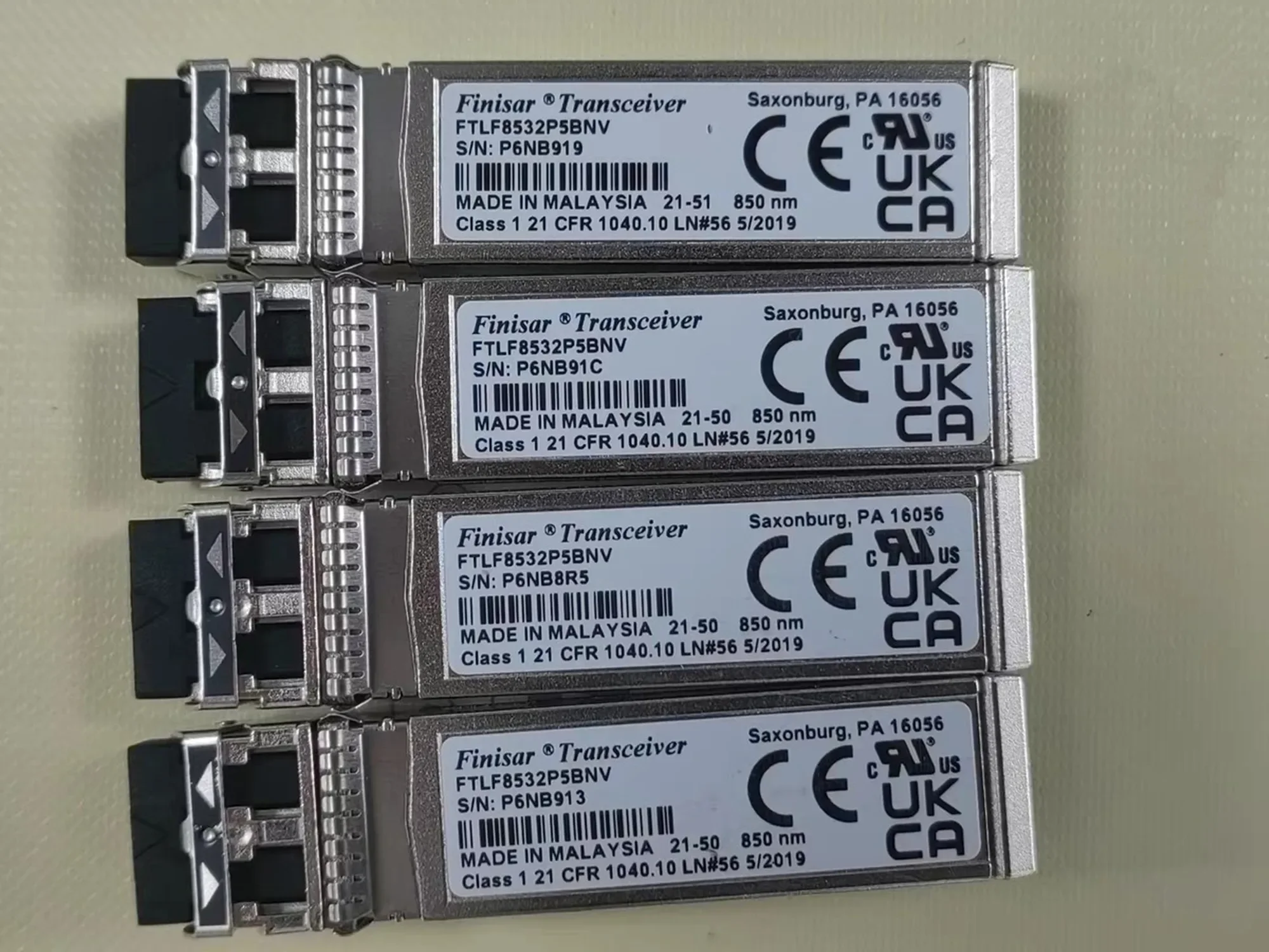 1PCS Original NEW FTLF8532P5BNV 32GB SFP Transceiver Finisar 32G 850NM Fiber Adapter