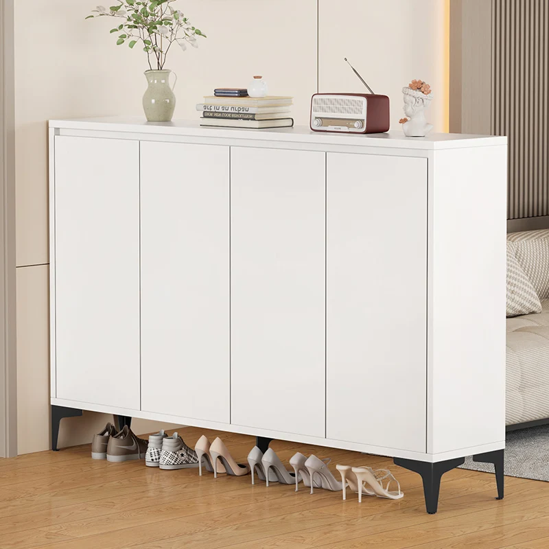 

Designer Storage Shoe Shelf Organizer Mobile Living Room Entrance Hall Slippers Shoe Cabinet Vertical Muebles Entrance Furniture