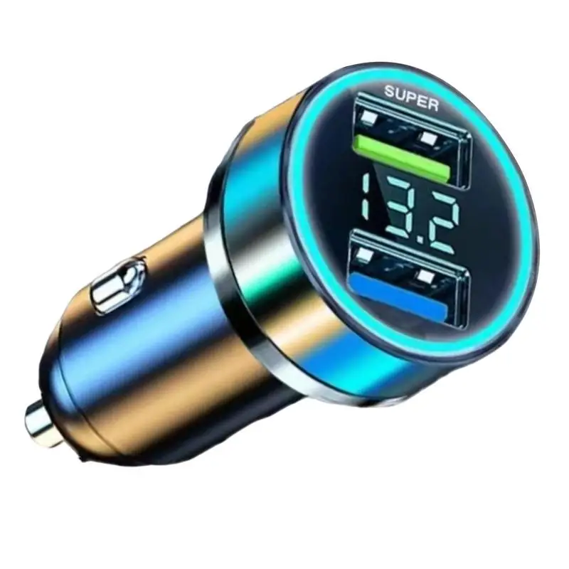 Fast Charging Car Charger Portable 120w/240w Car Charger Compact Portable Car Charger With Digital Display For Efficient Power