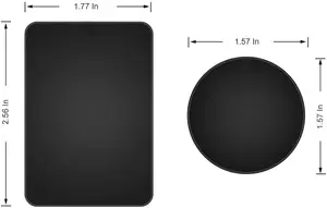 5 buah / set Pelat Disk Logam untuk Dudukan Telepon Magnetik Stiker Disk Lembaran Besi Hitam Aksesori Dudukan Magnet Ponsel Mobil untuk Mobil 10 pelat samping penjualan terbaik - №