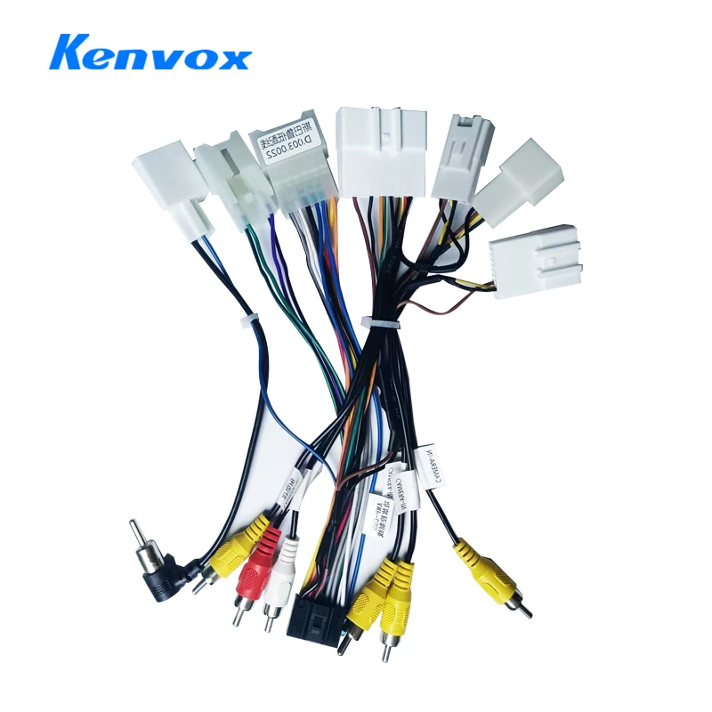 Kenvox 16Pin Car Wiring Harness Adapter Android Radio Stereo Power Cable For Subaru Outback Legacy