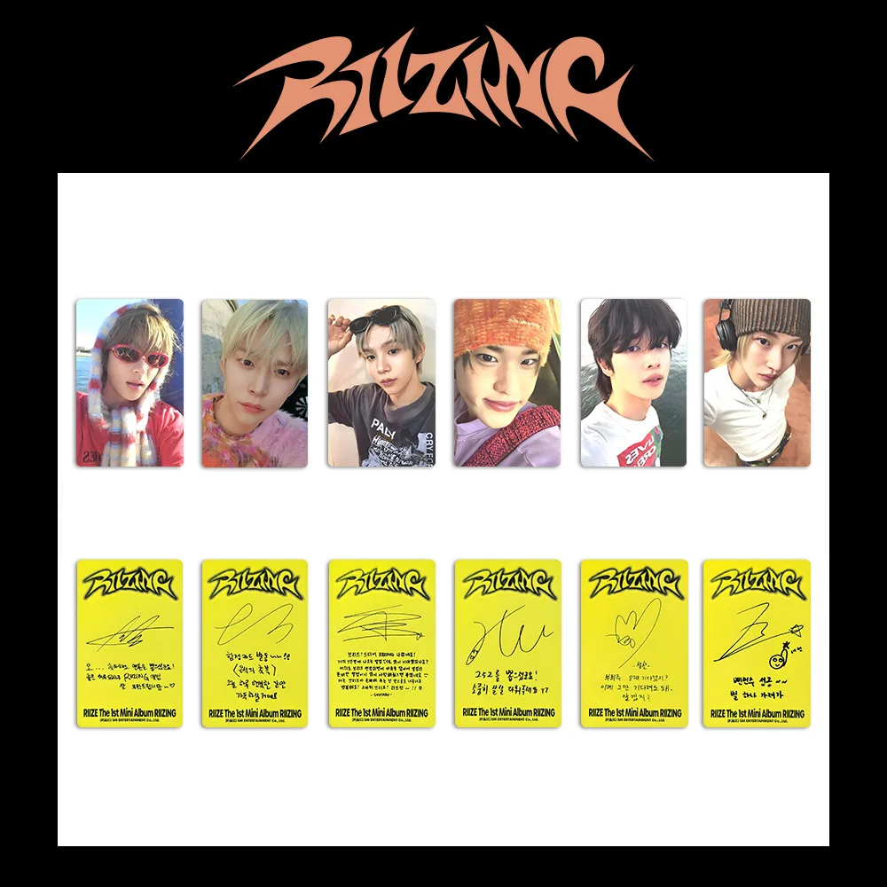 Kpop Idol RIIZE Lomo Cards Photocards BRIIZE Photo Card RIIZING Postcard for Fans Collection