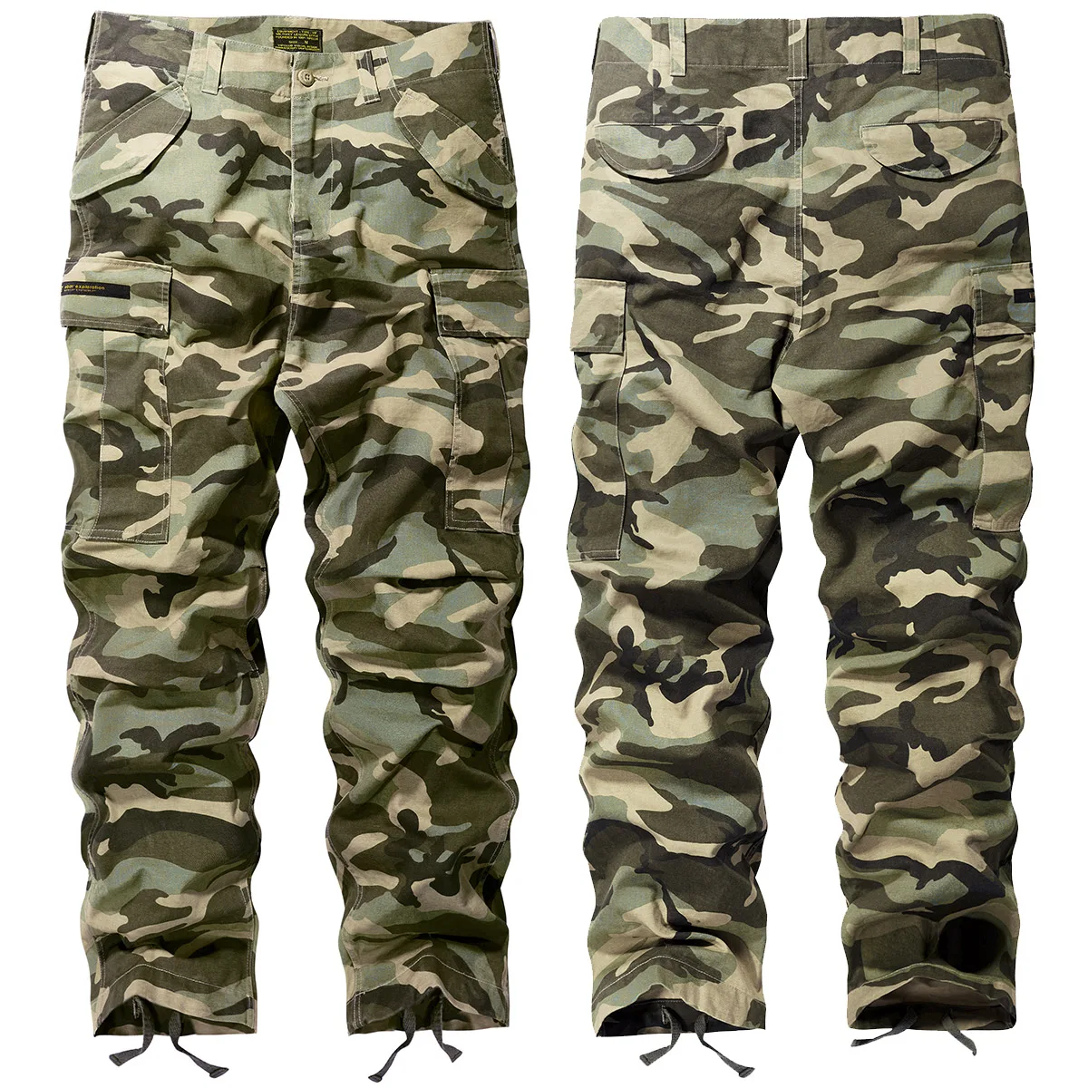 

Loose Camouflage Work Pants for Men Spring Autumn Large Size Korean Sle Slim Fit Multi ket Casual Long Trousers Trendy