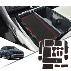 RUIYA for Hyundai Tucson NX4 Limited 2025 2026 Car Door Groove Mat Anti-slip Slot Pad Auto Hyundai Tucson 2025 Accessories