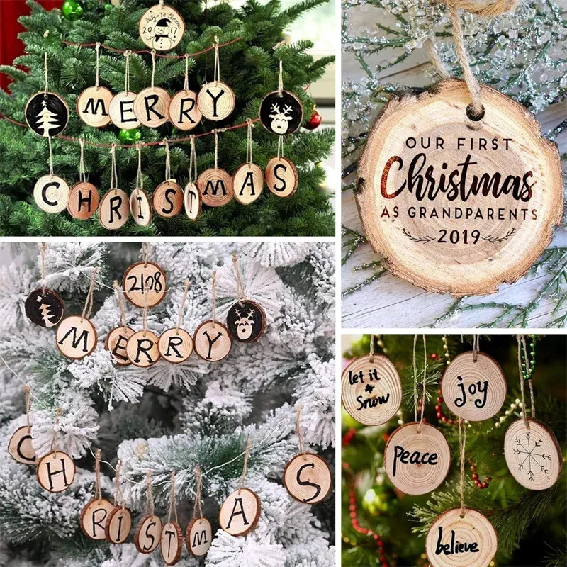 Picture 7: Unfinished natural wood slices 8 to 10cm, 5 pieces, with bark, rustic wood rounds for wedding decoration