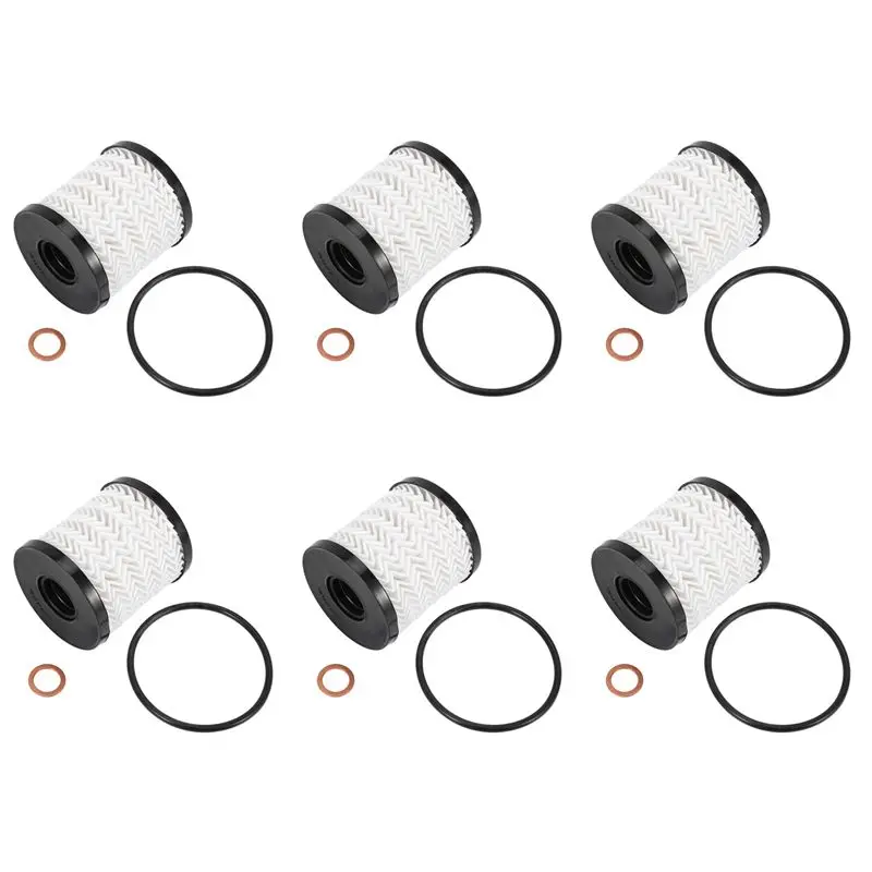 M49K-6 Set Car Oil Filter For Bmw Mini Cooper R55 R56 R57 R58 R59 R60 R61 Engine 11427622446