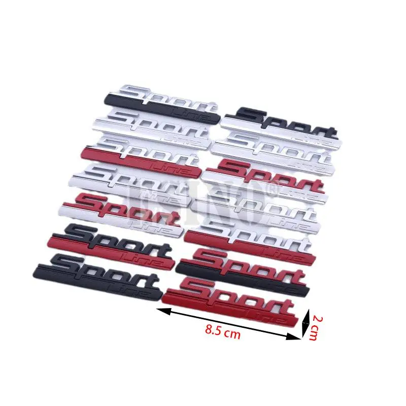 Car Styling Universal 3D Car Trunk Metal Adhesive Badge Emblem Sport Line Rear Body Tailgate Fender Styling Badge for BMW view 6
