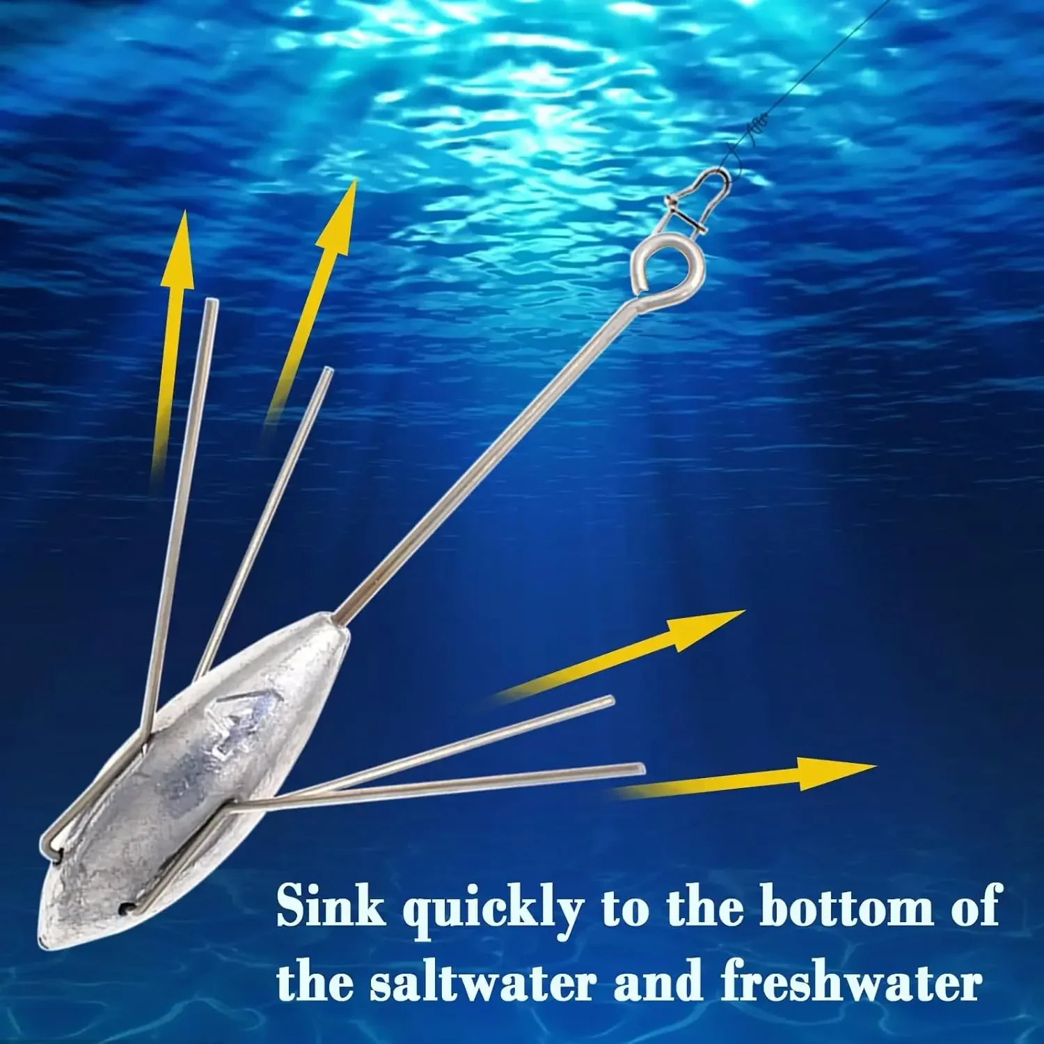 سبوتنيك ثقالة طويلة الذيل الصيد الأوزان المضادة للتمزق تصفح صب العنكبوت ثقالة للمياه العذبة المياه المالحة المحيط شاطئ الصب
