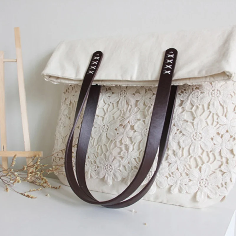 1PC PU Leather Handles For Bag Detachable Shoulder Strap Handbag Band Handle Soft Strap Band DIY Replacement Bag Accessories