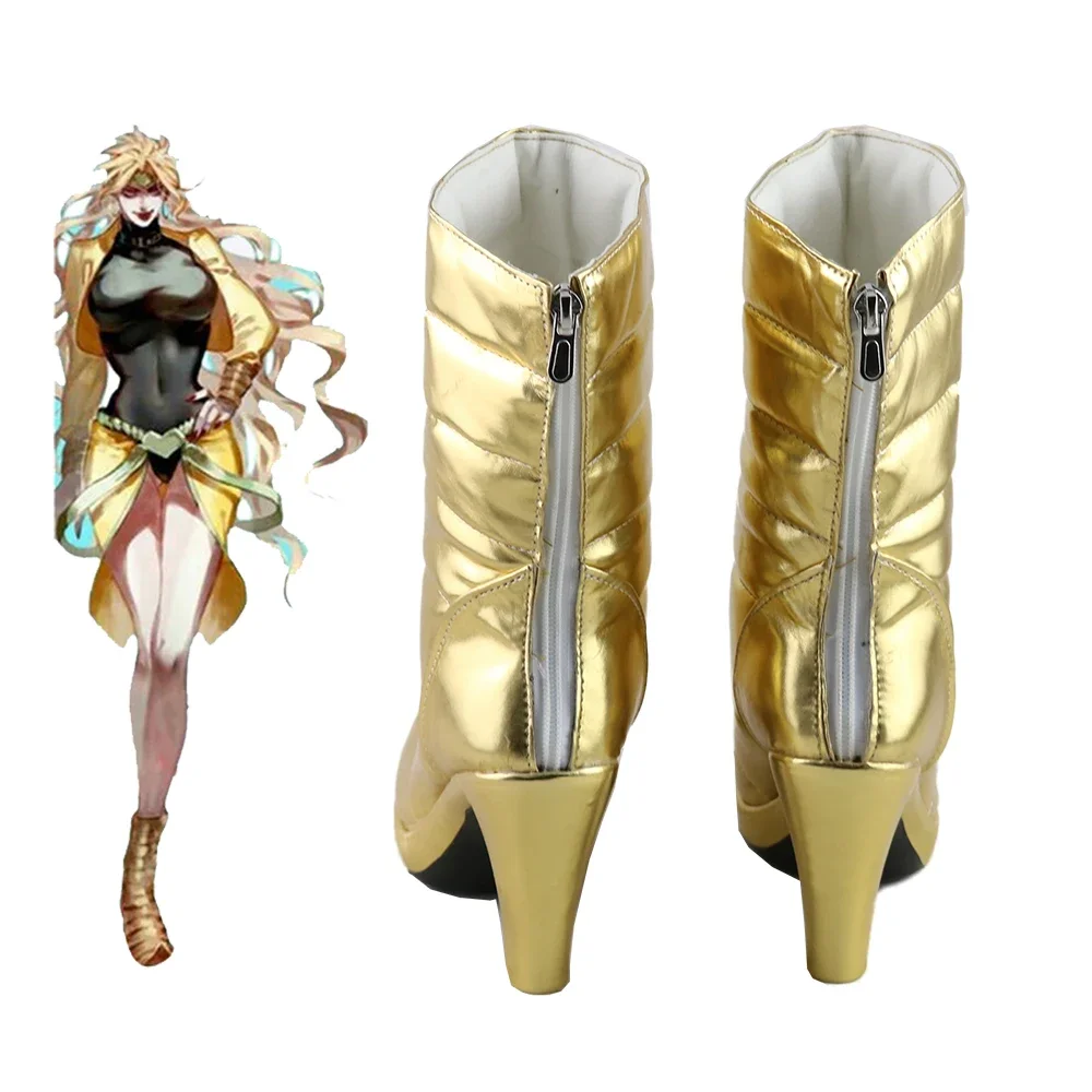 Anime Bizarre Adventure Dio Brando Cosplay Shoes Boots Halloween Props Sexual Transformation
