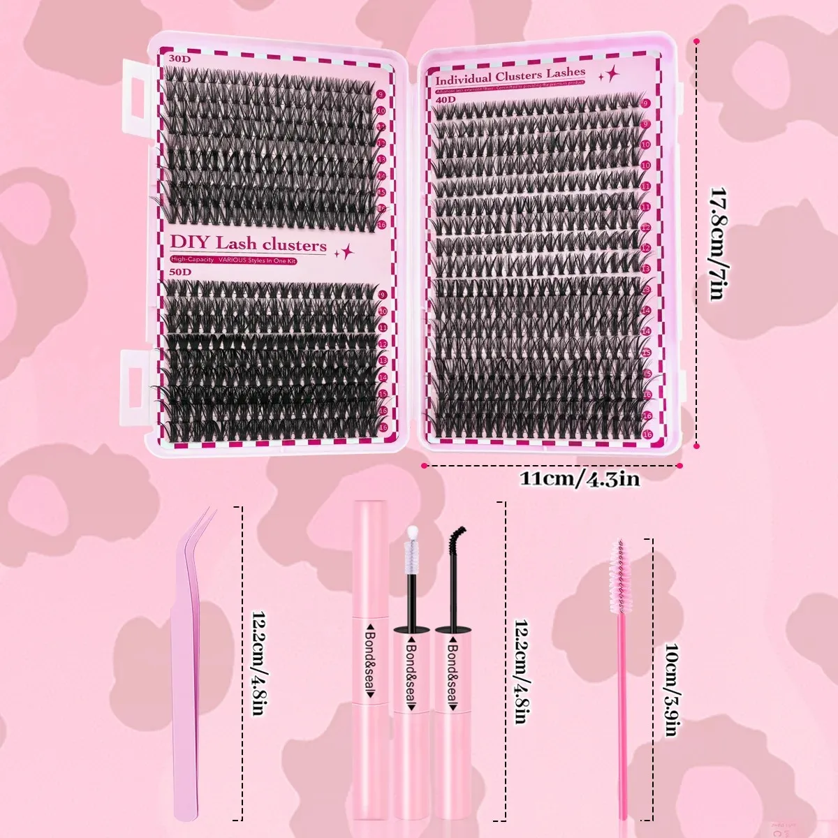 700PCS-30D/40D/50D Mixed Length 9-16mm, D-Curl Holiday Eyelashes for DIY and Various Festive Celebrations