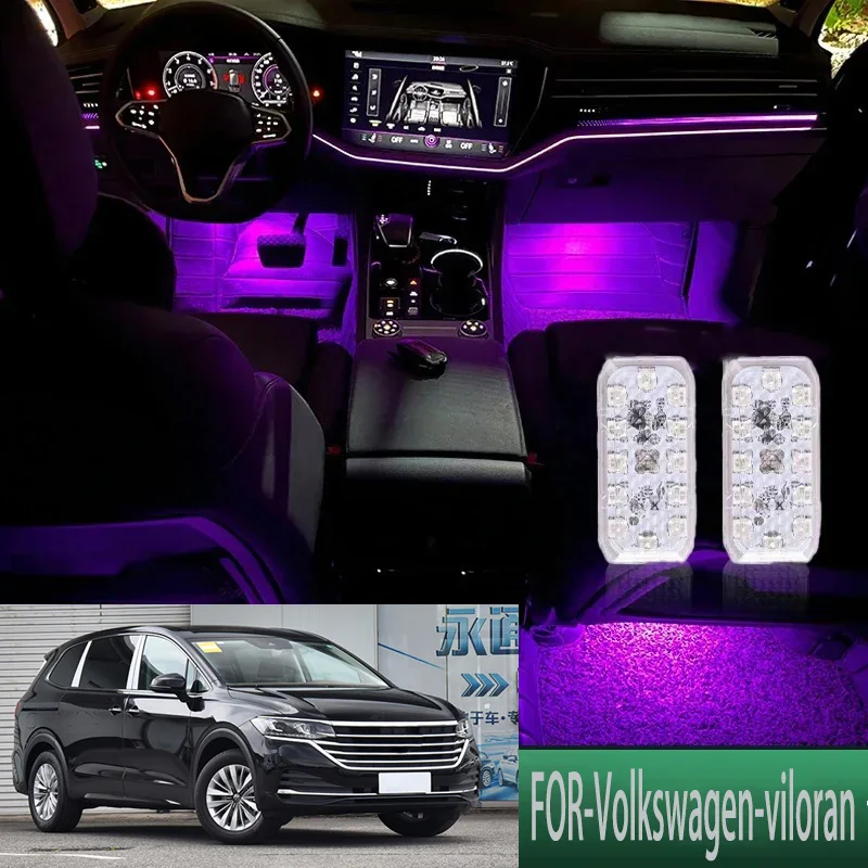 

FOR Volkswagen-viloran LED Car Interior Ambient Foot Light Atmosphere Decorative Lamps Party decoration lights Neon strips