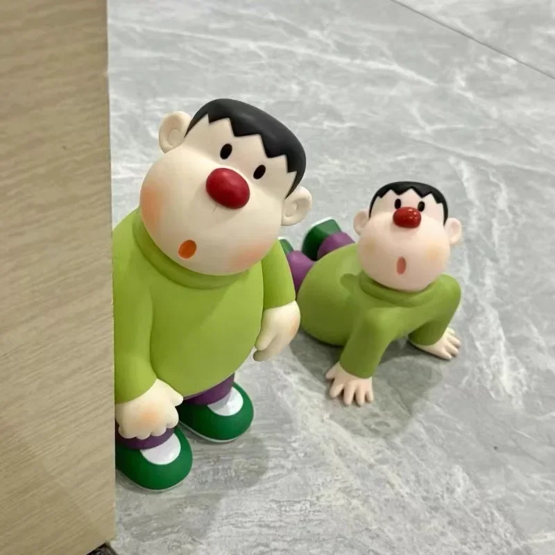 Anime Crayon Shin-chan Boochan versión Q figura Kawaii modelo juguetes muñeca soporte para teléfono móvil coleccionar adornos regalos