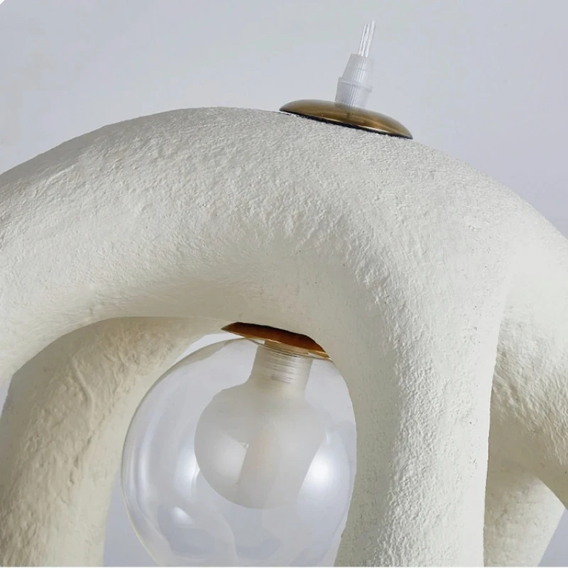 Wabi Sabi Lampe Suspendue Résine Design Luxe Luminaire Moderne pour Salon Chambre à Coucher Salle à Manger Déco Intérieure 2026
