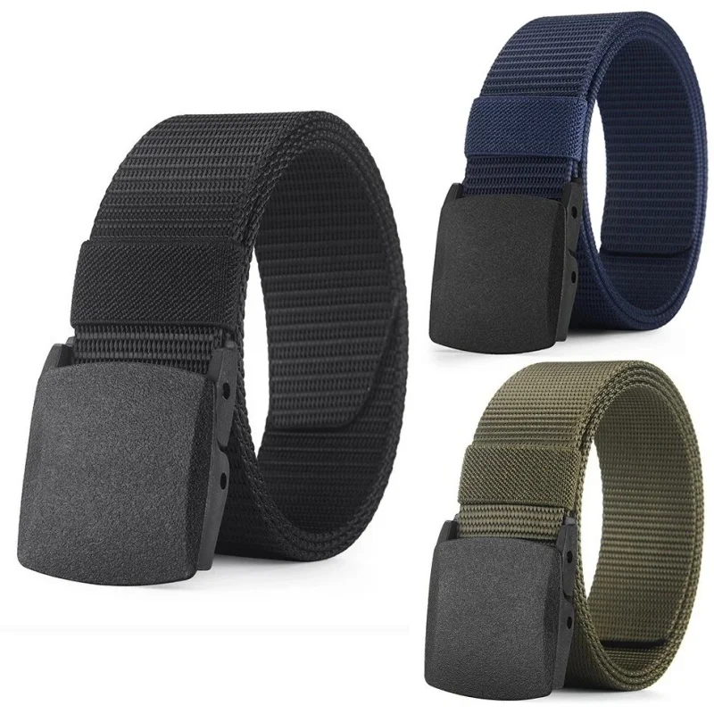 Men's Belt Outdoor Casual Canvas Belt Metal Free Training Nylon Tactical Belt With Pants Jeans Belt Sports Belts Decor For Men