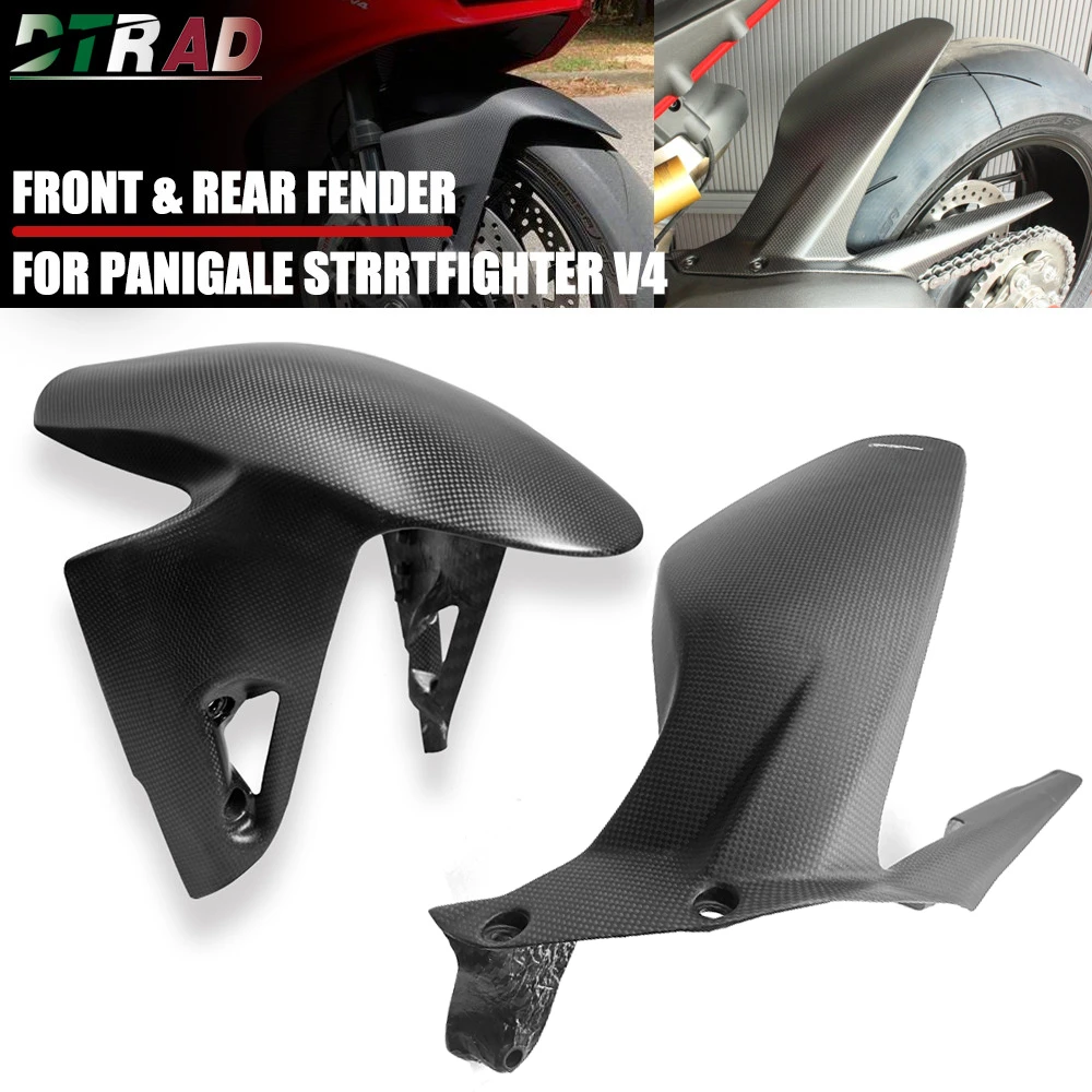 

NEW Carbon Fiber Front Fender & Rear Hugger Mudguard For DUCATI Panigale V4 V4S V4R Streetfighter V4/S Motorcycle Modified Parts