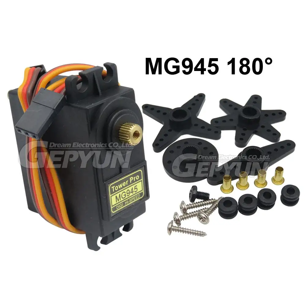 SG90 MG90S MG945 MG946 MG995 MG996 180 Degree Servo Metal Gear for Model Helicopter Boat For Arduino UNO DIY MG946R MG996R