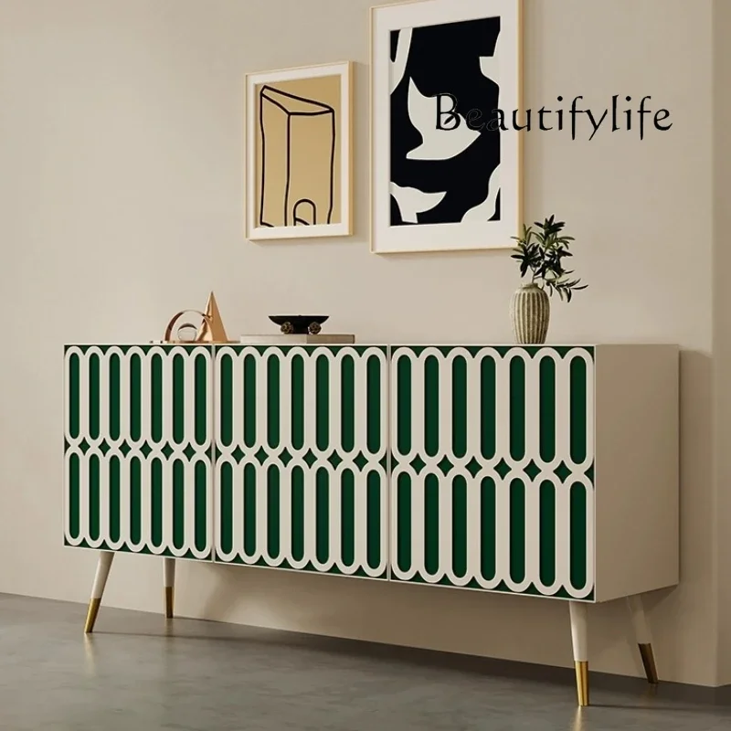 

muebles para hogar Post-Modern Minimalist Home Entrance Cabinet French Entry Lux Storage Cabinet Italian Minimalist Solid Wood S
