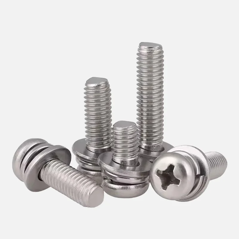 10-50 قطعة فيليبس جولة رئيس الربيع مع وسادة مزيج مسامير M3 M4 M5 M6 316 الفولاذ المقاوم للصدأ طول 6/8/10/12/16/20/25/30 مللي متر