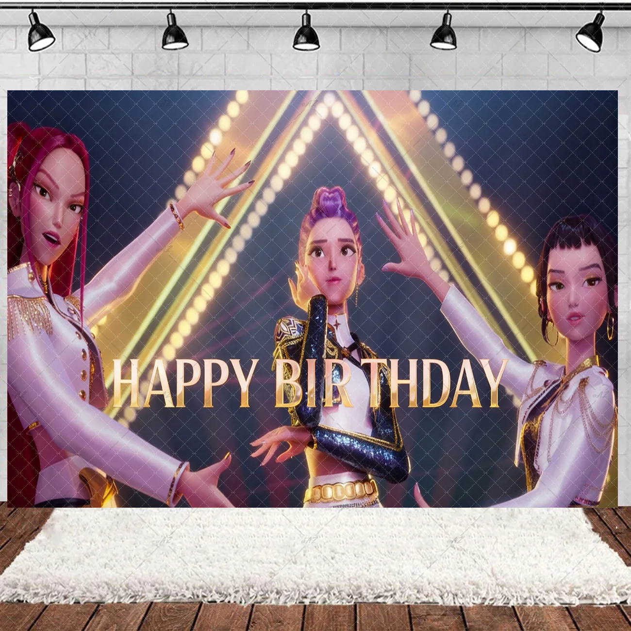 ホットKpopテーマ背景幕誕生日パーティーデコレーションピン - Photography Cheat Sheet のレビューと価格
