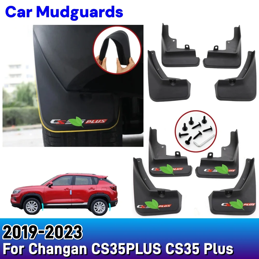

For Changan CS35PLUS CS35 Plus 2019-2023 Car Mudguards Plastic Fender Cover Flares Splash Guard Cover Car Styling Accessories
