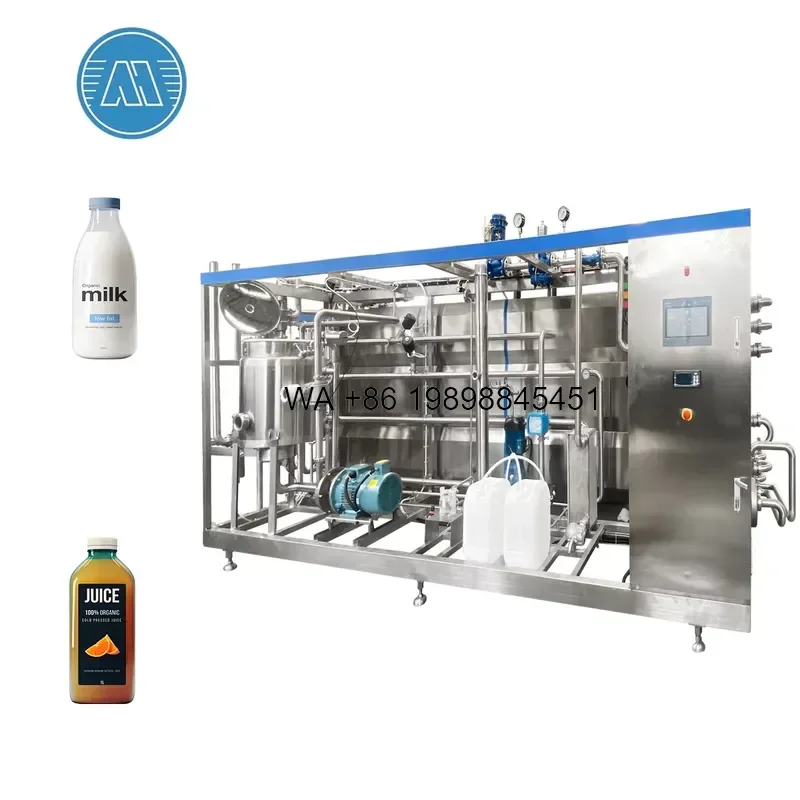 Wmwmnu Automatic Sterilizer UHT Juice Milk Pasteurizer for Low Acidity or Neutral Beverages