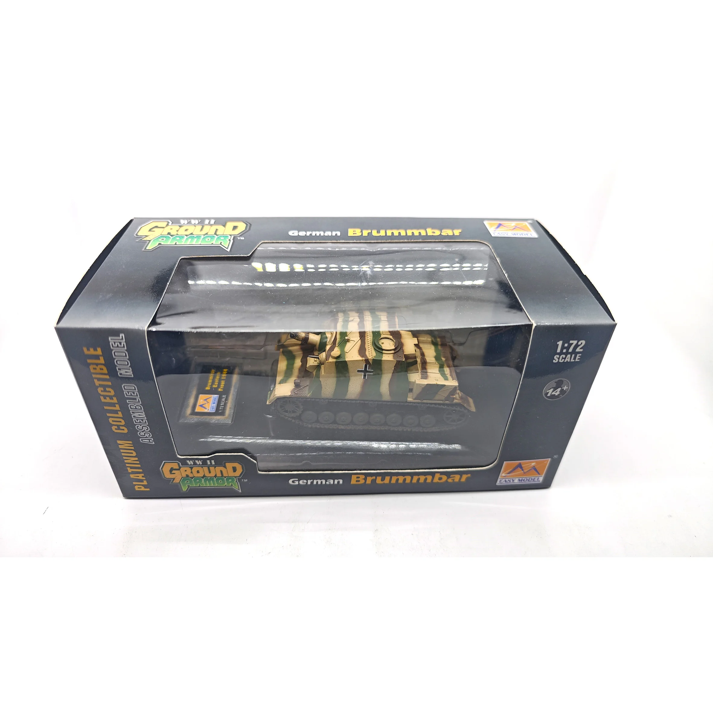 Stock 36121 1:72   German Brummbar Tank Model Static Finished Model (Out of Print)